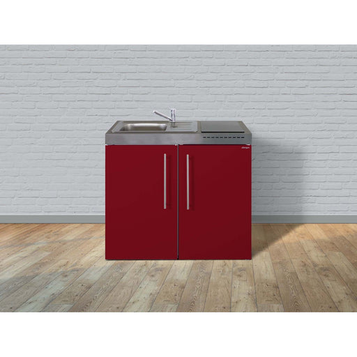 Stengel - Mini-Küche Miniküche Premiumline MPBR100GKFreBli Bordeauxrot