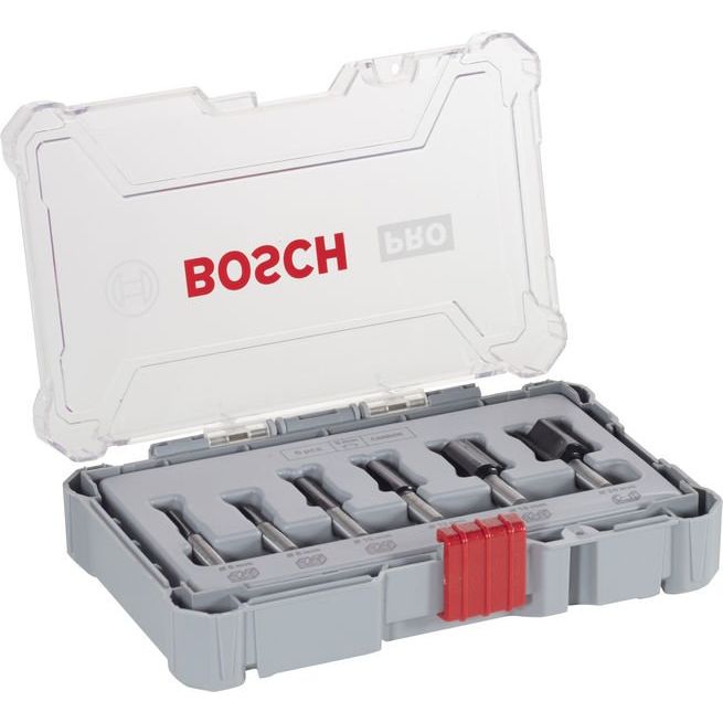 Bosch - Werkzeugset PRO Nutfräser-Set, Schaft 2607017466 8 mm, 6-tlg