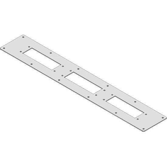 Icotek - Einführungsflansch für Kleingehäuse/Schaltschrank Flanschplatte FP-BG 555x92