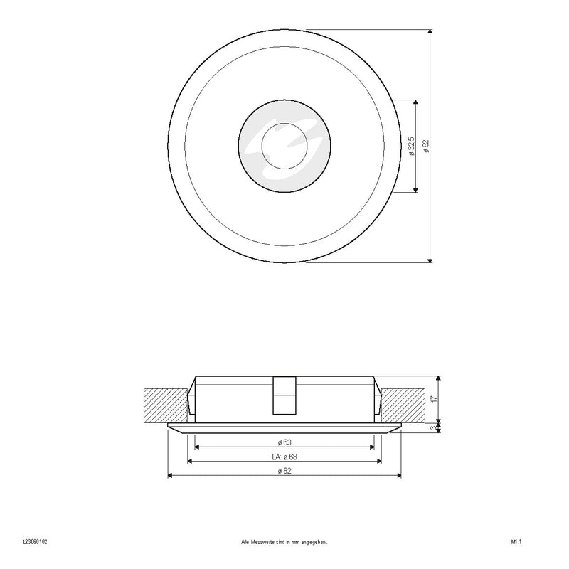 EVN Lichttechnik - Downlight/Strahler/Flutlicht LED-Einbauleuchte L23060102 3000K weiß