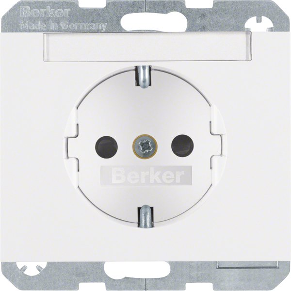 Berker - Steckdose SCHUKO-Steckdose pws 47387009 m.Beschriftungsfeld
