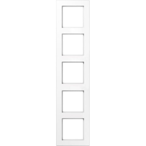 Jung - Abdeckrahmen Rahmen 5-fach aws AC 585 WW waage/senkrecht
