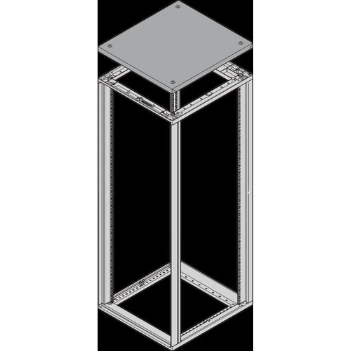 Schroff - Dach-/Bodenelement (Gehäuse/Schaltschrank) Dach angehoben 25230011 T600mm RAL7021