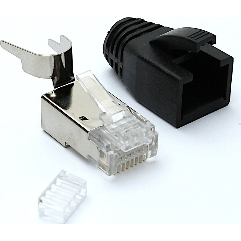 Excel Networking - Kontakt für Industriesteckverbinder RJ-45 Crimpstecker Cat.6A 100-118-100(VE100) sw (VE100)