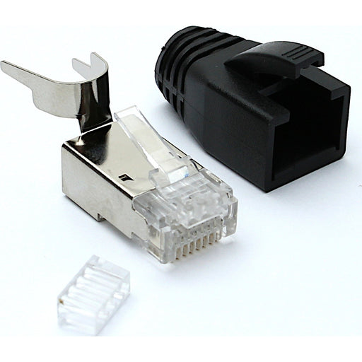 Excel Networking - Kontakt für Industriesteckverbinder RJ-45 Crimpstecker Cat.6A 100-118-100(VE100) sw (VE100)