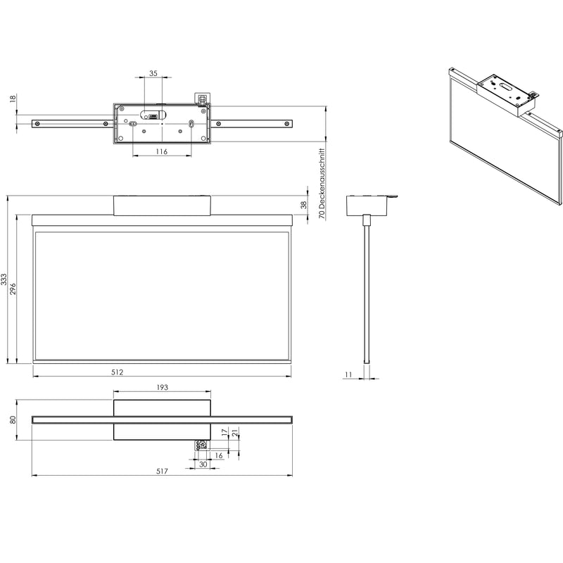 RP-Technik - Sicherheitsleuchte LED-Rettungszeichenleuchte AGD401WL-E EB1h Wirel. eds-opt