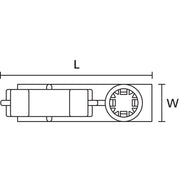 HellermannTyton - Befestigungsklammer Wellrohrhalter 151-00702(500) 35,3x11 mm schwarz − 500 Stück