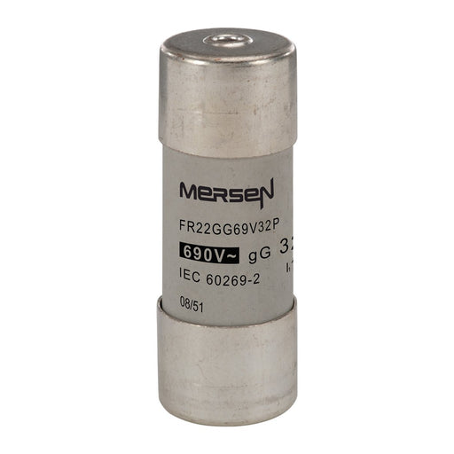 Mersen - Zylindrische Sicherung Sicherungseinsatz zylindr. FR22GG69V32P gG 22x58 32A − 10 Stück