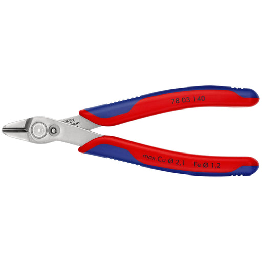Knipex - Seitenschneider Elektronic Super Knips 78 03 140 140mm, XL - INOX