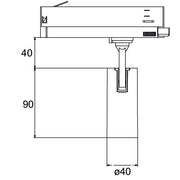 Brumberg Leuchten - Downlight/Strahler/Flutlicht LED-Schienenstrahler 230V 88696185DA 3500K