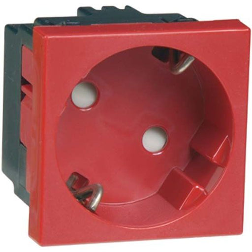 Peha - Schalter-/Steckdosenkombination SCHUKO-EB-Steckd.1-fach rt D 6211.36 EMS SI WI 16A 250V 2-pol.33G