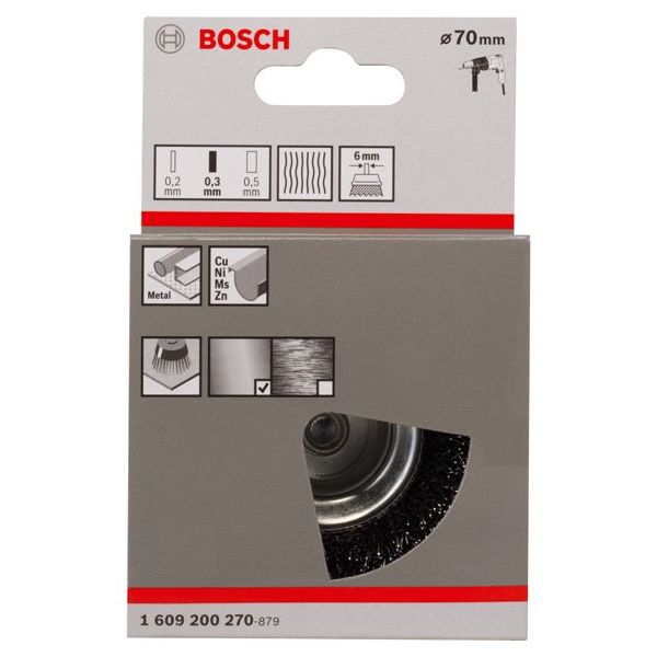 Bosch - Rotierende Drahtbürste PRO Metal clean 1609200270 Topfbürste