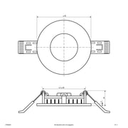 EVN Lichttechnik - Decken-/Wandleuchte LED-Einbaupanel LTR080925