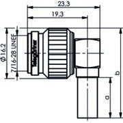 Telegärtner - Koax-Steckverbinder TNC-Kabelwinkelstecker cr 100023704 G30 (1.5/3.8)