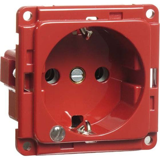 Peha - Schalter-/Steckdosenkombination Steckdose SCHUKO D 6511.36 ME LED/4 EB, LED, rot