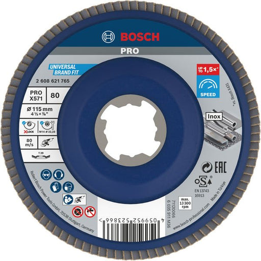 Bosch - Trenn-/Schleifscheibe PRO X571 2608621765 Fächerschleifscheibe