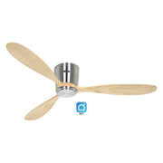 Casafan - Umluftventilator Deckenventilator EcoPlanoWood132BN-NT m.FB,WiFi