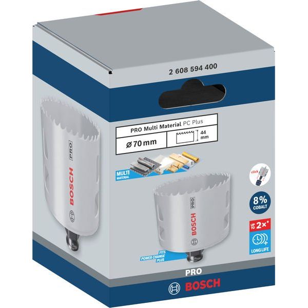 Bosch - Lochsäge PRO Multi Material PC Plus 2608594400 Lochsäge, 70 mm