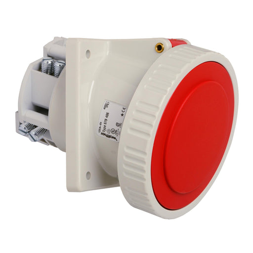 Walther Werke - CEE-Anbausteckdose (IEC 60309) Anbaudose schräg 125A 579406 4P 400V 6h IP67