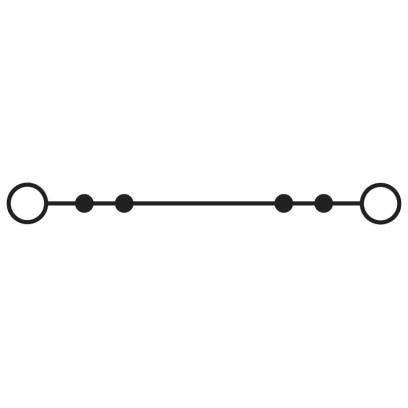 Phoenix Contact - Durchgangs-Reihenklemme Durchgangsklemme PTS 2,5 YE 800V,24A,Anschl.: 2 − 50 Stück