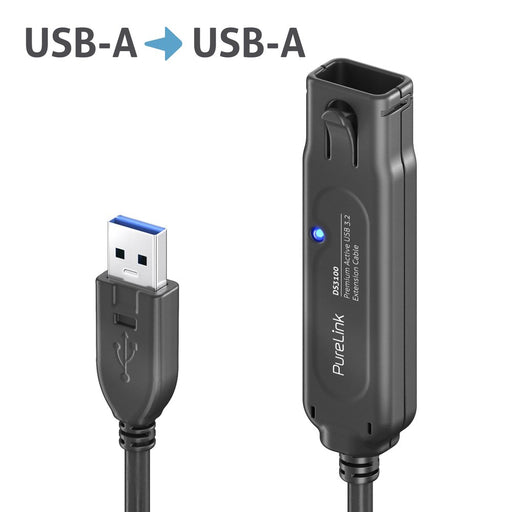 PureLink - PC-Kabel Aktiv Verlängerung 10m DS3100-100 USB 3.1 Gen.1