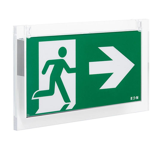 Ceag Notlichtsysteme - Sicherheitsleuchte LED-Rettungszeichenleuchte CrystalWay 19021CG-S RAL 9003 IP42 20m