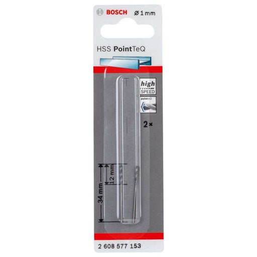Bosch - Bohrer Metallspiralbohrer HSS 2608577153 PointTeQ DIN 338 1,0