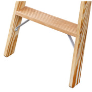 ILLER-LEITER - Stufenleiter Holz Stufen Stehleiter 2108-7 ERGO Plus 2x8 Stufen