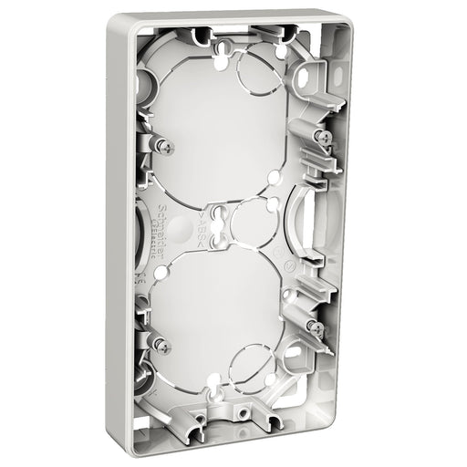 Elso - Aufputzgehäuse für Unterputzgerät Aufputzgehäuse 2-fach 21mm WDE002352 Exxact weiss − 10 Stück