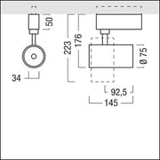 Zumtobel Group - Downlight/Strahler/Flutlicht LED-Strahler V2 S 700- #60716736 927-65