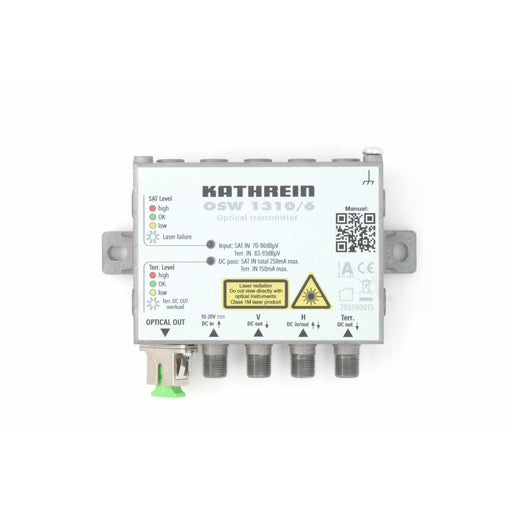 Kathrein - Signalwandler für Überwachungssystem Optischer Sender OSW 1310/6 1310nm,3002350MHz
