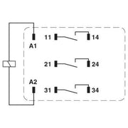 Phoenix Contact - Schaltrelais Einzelrelais REL-PR3-230AC/3X1