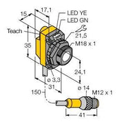 Turck - Ultraschall Taster Ultraschallsensor QS18UPAQ5 − 1 Stück