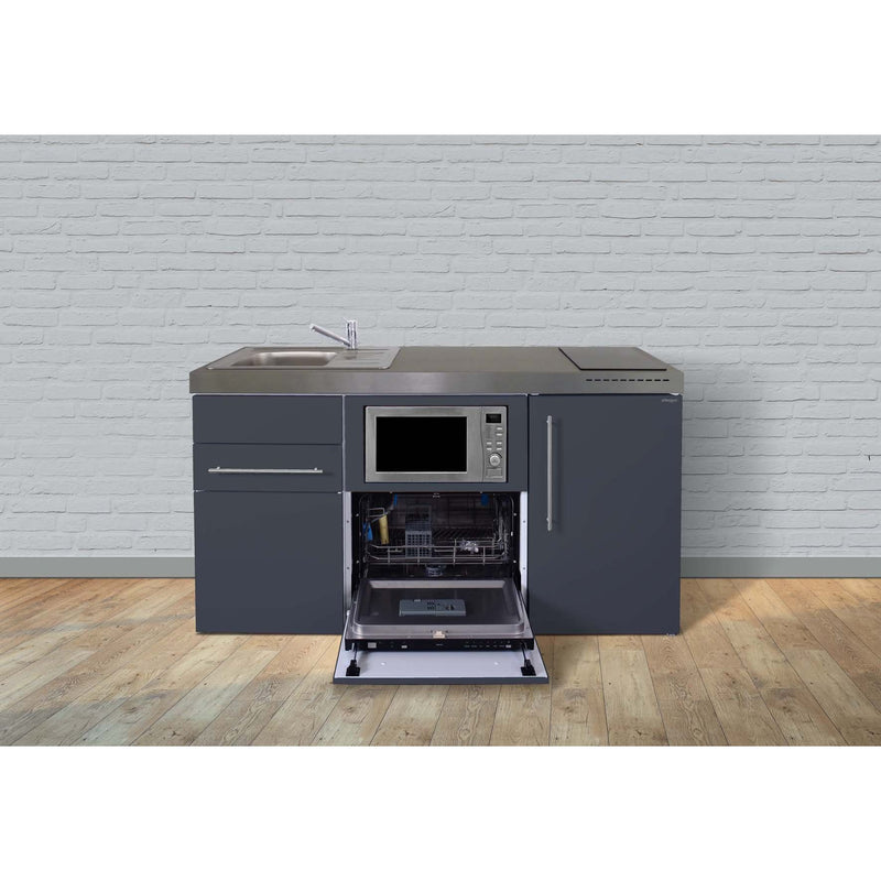 Stengel - Mini-Küche Miniküche Premiumline MPGSMSG160KSGSIKFrBl Schiefergrau