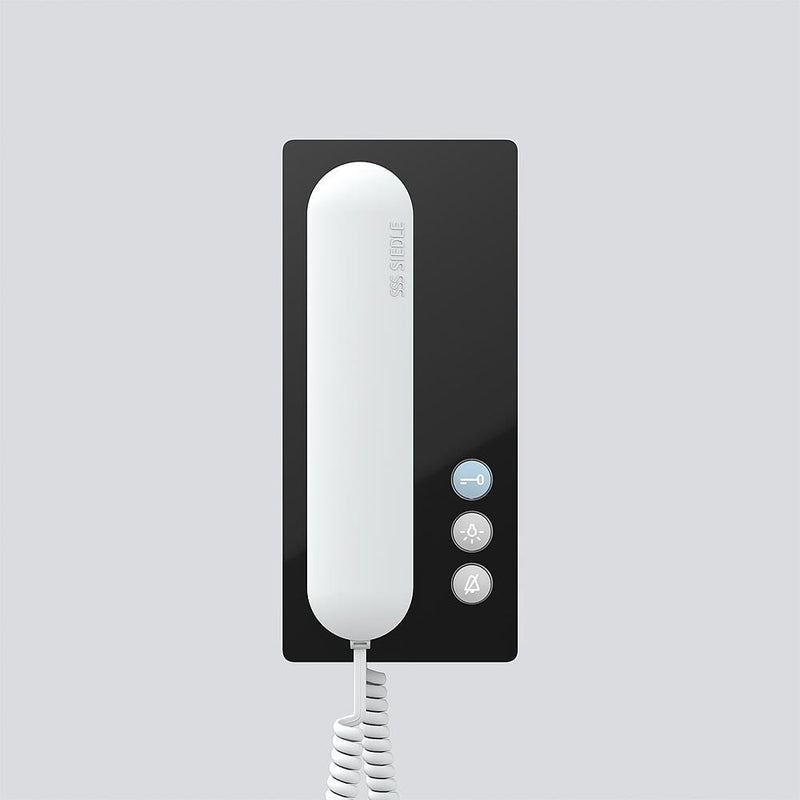 Siedle&Söhne - Innenstation für Türkommunikation Bus-Telefon Standard BTS 850-02 SH/W schwarz-hgl/weiß