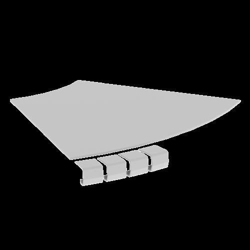Unex - Deckel Bogen für Kabeltragsystem Abdeckung Bogen 45 Grad 67414-04 400 R300 U23X