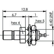 Telegärtner - Koax-Steckverbinder SSMB-Einbaustecker AU 100024914 Einbau von vorne − 5 Stück