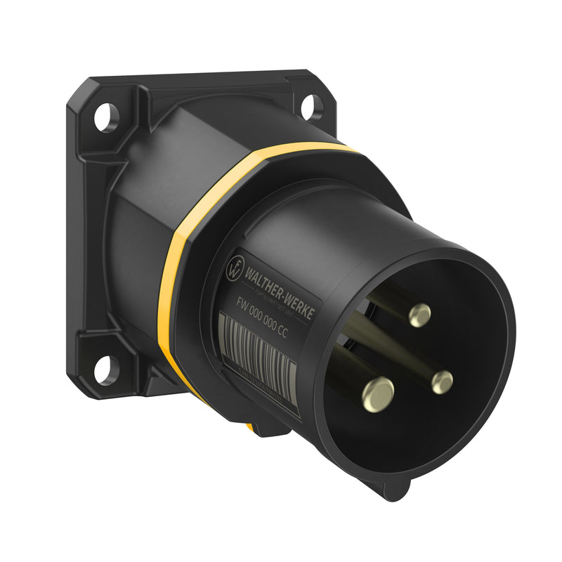Walther Werke - CEE-Gerätestecker (IEC 60309) CEE NEO Anbaugerätestecker FW712304CC schräg 16A 3P 4h