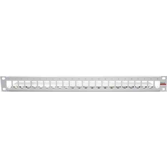 Dätwyler IT Infra - Patchpanel Kupfer Panel MPS 24 unbestückt 185840 19" 1HE, RAL7035