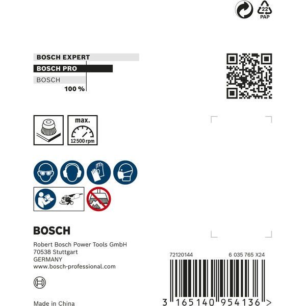 Bosch - Rotierende Drahtbürste PRO Metal heavy X-Lock 2608620727 Topfbürste 75 x 0,5