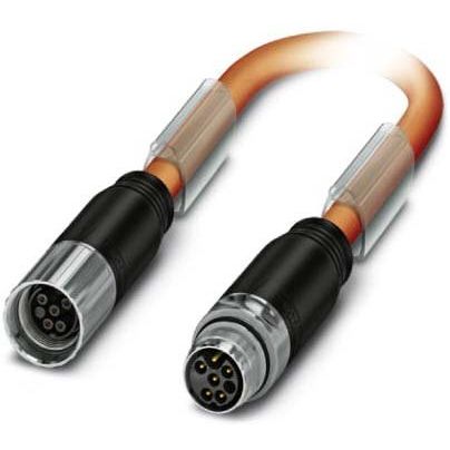 Phoenix Contact - Energiekabel < 1 kV, für ortsveränderlichen Einsatz Steckverbinder beidseitig K - 5E - M17 M9/#1619322 kunststoffumspritzt − 2 Stück