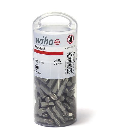 Wiha - Bit-Set Bit Set Standard 25mm 7930011 T30 100-tlg. 1/4"