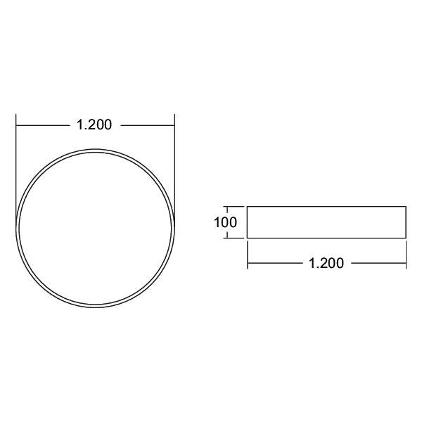 Brumberg Leuchten - Decken-/Wandleuchte LED-Anbau-Flächenleuchte 13683183 direkt 3000K