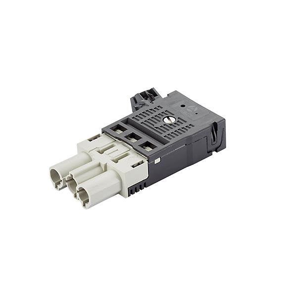 Bachmann - Steckverbinder für steckbare Gebäudeinstallation Gerätestecker GST18/3 940.074 kieselgrau