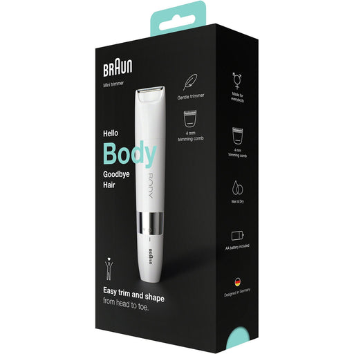 BRAUN - Elektro-Rasierer Ladyshaver BS1000 ws/chr Body Mini Trimmer
