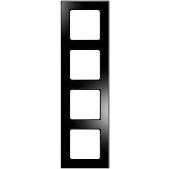 Peha - Abdeckrahmen Rahmen 4-fach D 20.674.240.192 Glaseffekt sw-psw