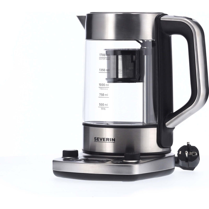 Severin - Automatischer Teebereiter Teekocher Glas WK 3422 eds-geb/sw Professional