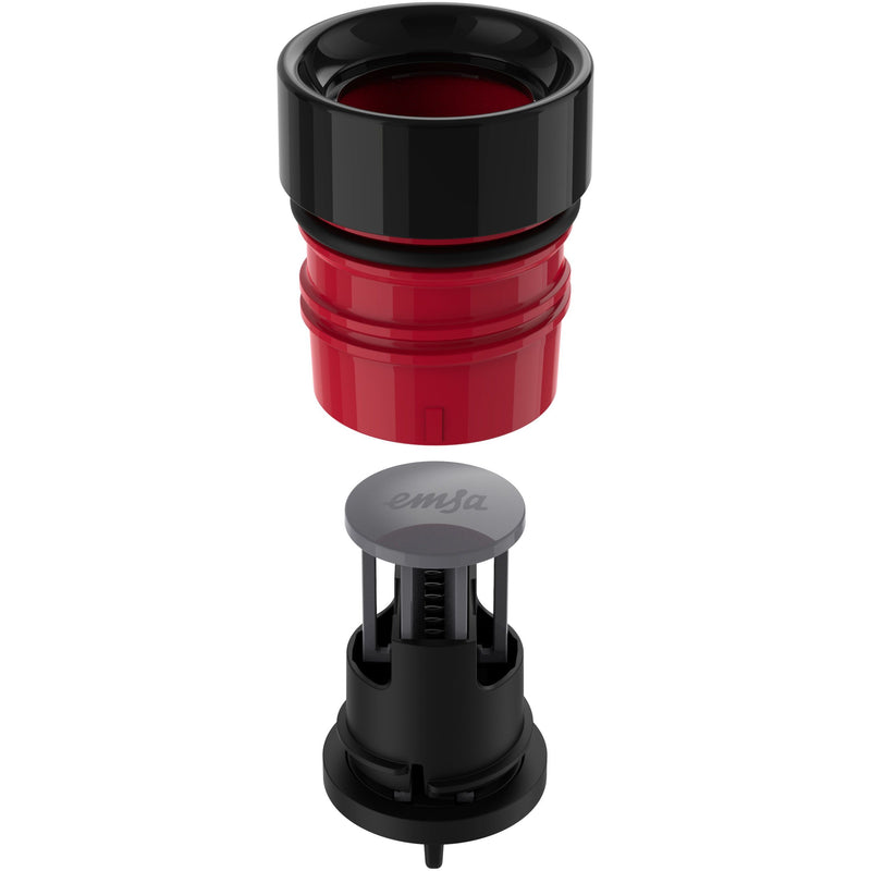 Emsa - Zubehör/Ersatzteile für Kleingeräte Trinkflasche BLUDROP basic sw 0,5L basic black