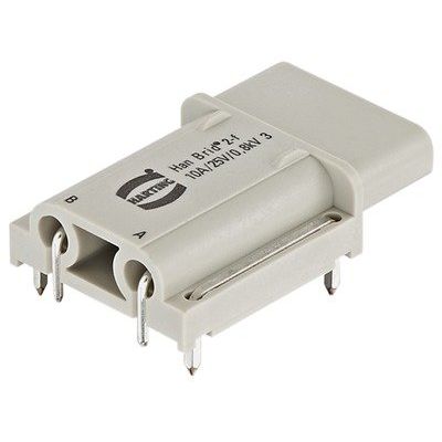 Harting - Kontakteinsatz für Rechtecksteckverbinder Han Brid-Bu-lp 09120022701 Cu-Bus-Modul(G) − 10 Stück