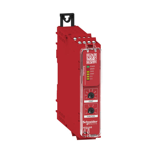 Schneider Electric - Gerät zur Überwachung von sicherheitsgerichteten Stromkreisen Sicherheitsrelais XPSUAB31CP 6Fkt 1Kreis 1S1Ö 1T − 1 Stück